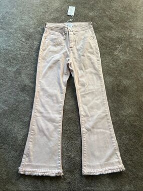 Mud Pie Pale Pink Denim with Brand Tag